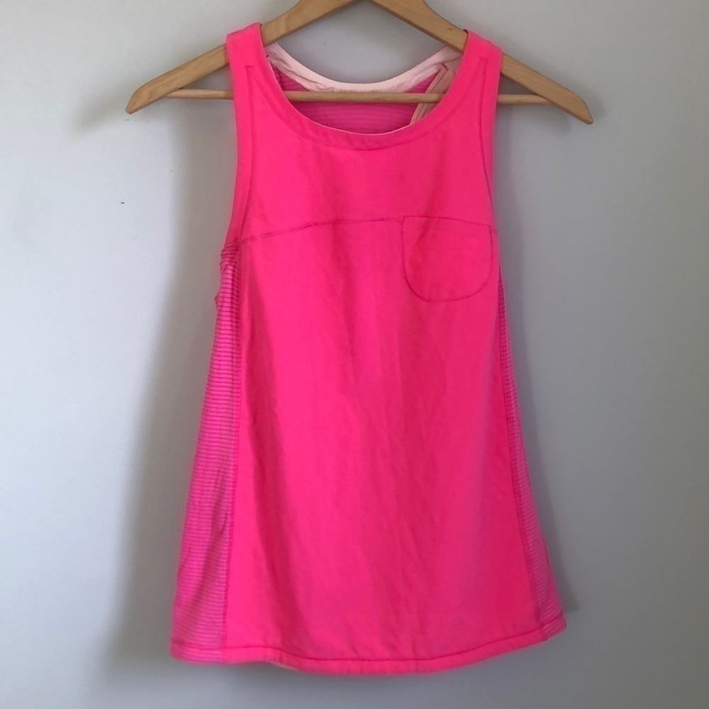 LULULEMON pink tank top